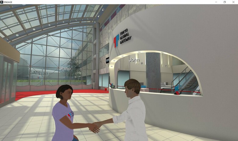 TGGではVRによるバーチャル体験型英語学習を開発（写真提供：VIRTUAL GLOBAL GATEWAY）