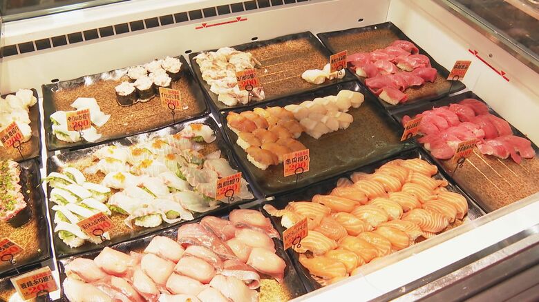 寿司のバラ売り（千葉県の店舗）