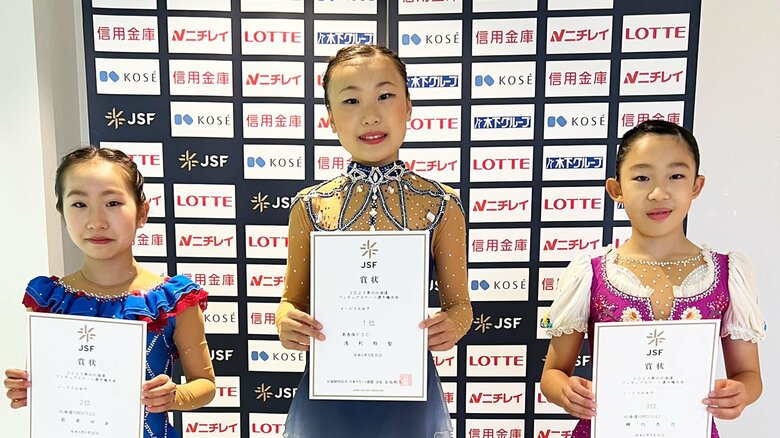 ノービスA女子表彰台（東北・北海道選手権）