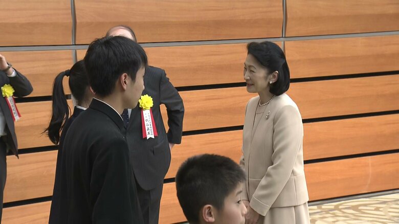 受賞した子供たちとご懇談　2月2日