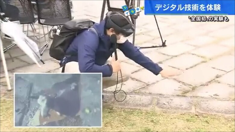 MR=複合現実画面にはヤギが