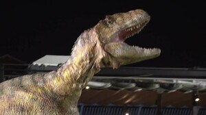大迫力の恐竜ショーに観客も興奮 西武福井店「ダイノデパート」でイベント【福井県】