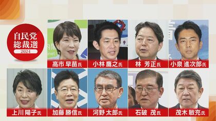 【推薦人一覧】自民党総裁選に閣僚・党三役の経験者9人が立候補　新潟県内の国会議員6人も推薦人に名を連ねる