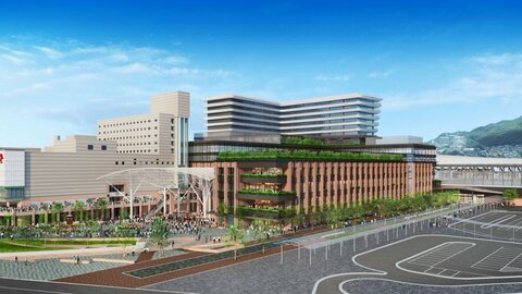 JR長崎駅周辺で進む駅ビルやスタジアムの建設 大型開発で街はどのように変わるのか