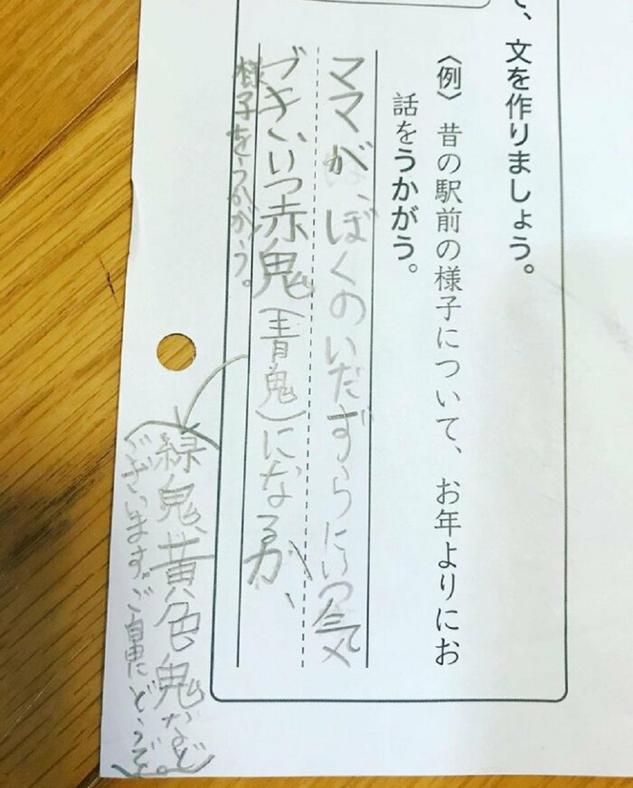 いつ赤鬼(青鬼)になるか、様子をうかがう