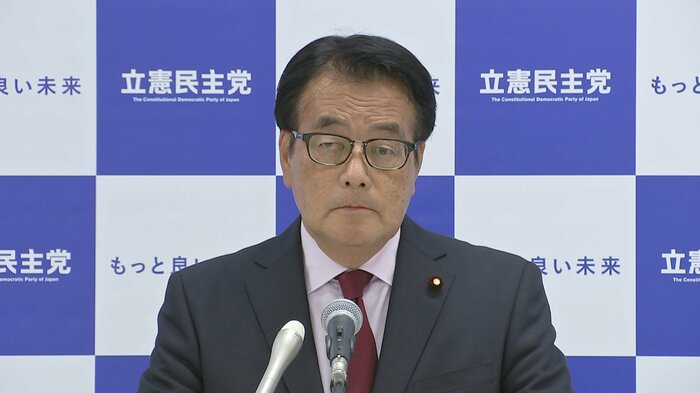 岸田内閣全体の責任だと指摘した立憲・岡田幹事長(8月8日)