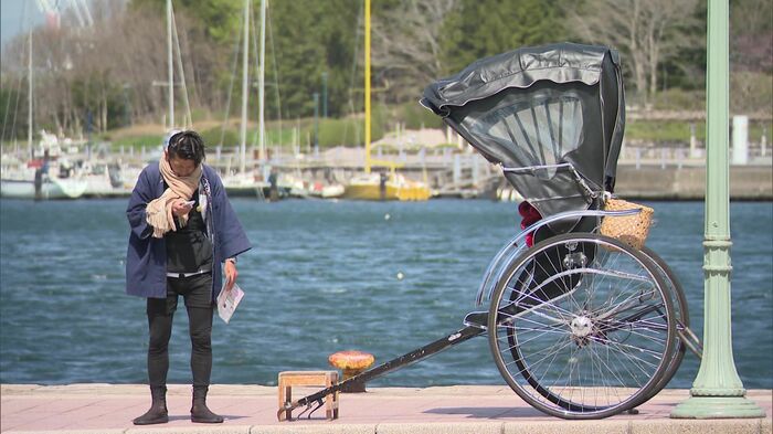 海のすぐそばにいるときにブザーが鳴った