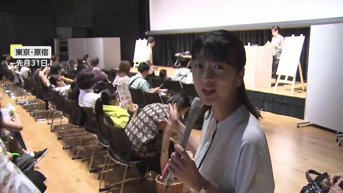 性教育を学ぶイベント「Family Heart Talks」を取材する生野アナウンサー