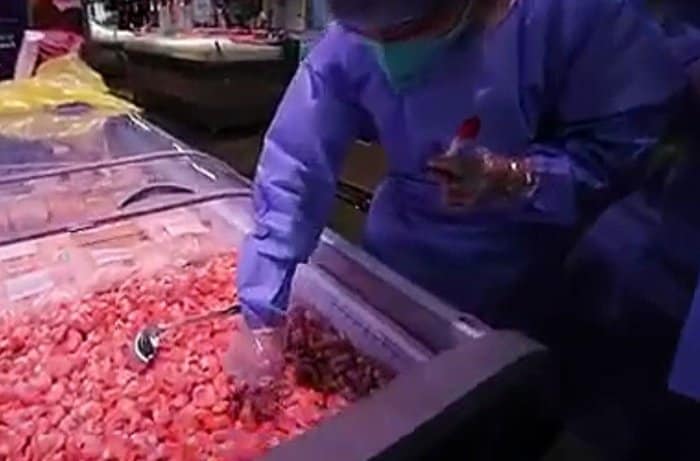 冷凍エビの検査は中国各地で強化されている