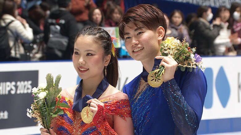 団体銀獲得の“うたまさ”吉田唄菜・森田真沙也組。五輪で得た自信を糧にブラッシュアップして世界フィギュアへ｜FNNプライムオンライン