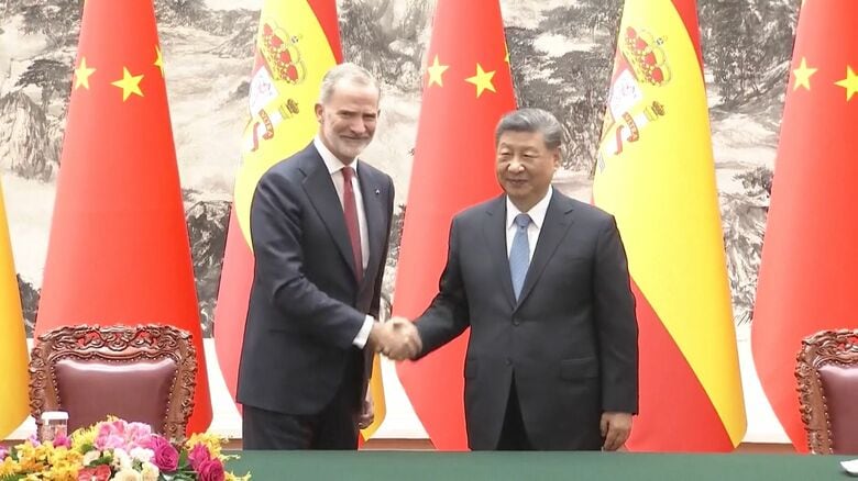 スペイン国王フェリペ6世が中国を公式訪問　習主席と会談　経済貿易・科学技術・教育分野など10合意文書に署名｜FNNプライムオンライン