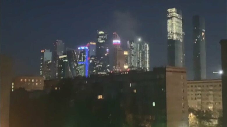 モスクワにドローン攻撃　高層ビル21階に衝突、大きな爆発音と煙…ロシア国防省「テロ攻撃は失敗に終わった」｜FNNプライムオンライン