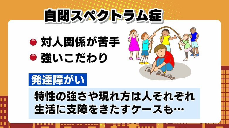 自閉スペクトラム症　対人関係が苦手・強いこだわり