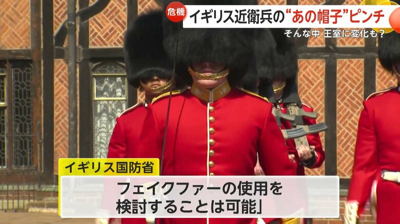 英国防省は「フェイクファーの使用を検討することは可能」としている