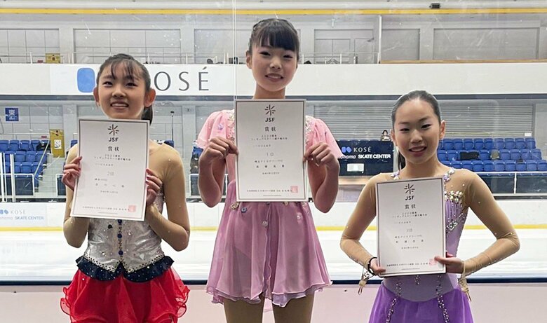 ノービスA女子表彰台（関東選手権）