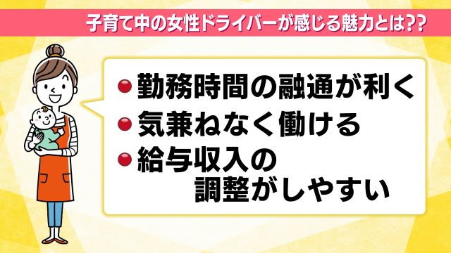 大和タクシーで働く女性の声（イラスト：PIXTA)