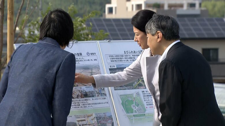 復興した町の様子を確認された