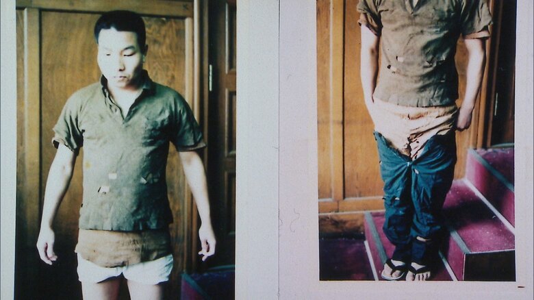 ズボンの装着実験