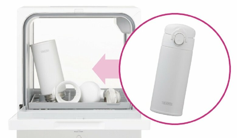 マイボトル（高さ21㎝）も洗浄可能