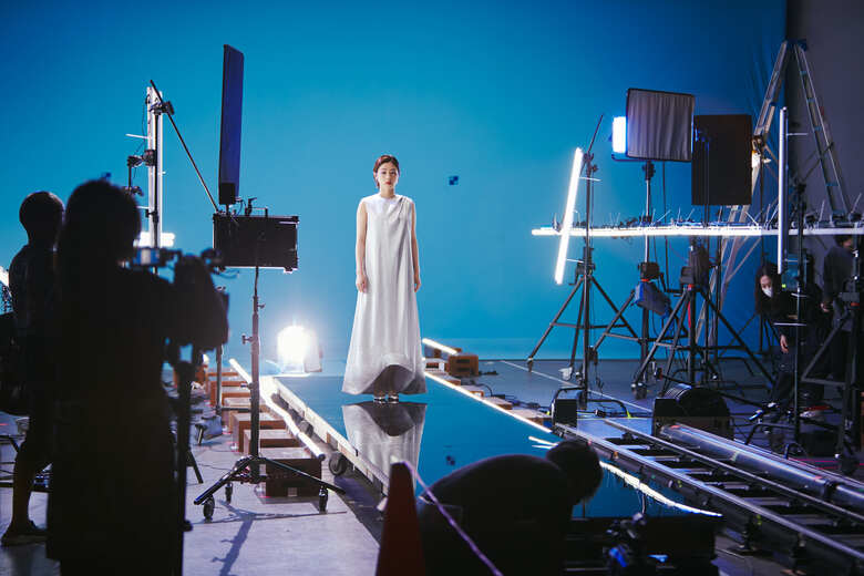 ルームランナー上で撮影