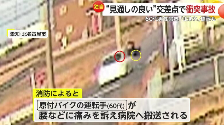 宙を舞うバイクの運転手