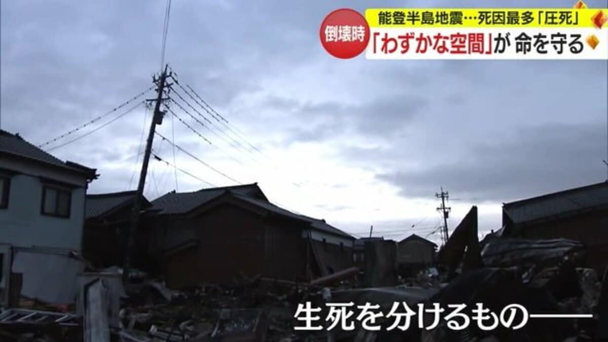 わずか数10cmの空間”が生死の分かれ目 地震から身を守れ！「今すぐ