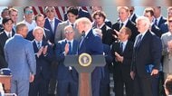 「世界的なレジェンド」トランプ大統領が大谷翔平と山本由伸を絶賛　ドジャースがホワイトハウス訪問