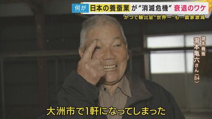 戦前には世界一の輸出量「日本の文化」“養蚕業”のピンチ 養蚕農家が