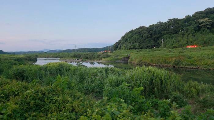 水難事故があった現場（10日午後7時頃）