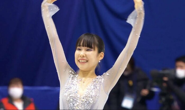 2022年の全日本選手権で笑顔を見せる三原