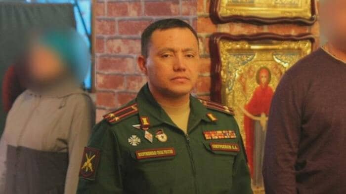 「ブチャの虐殺者」オムルベコフ大佐 離脱兵士を丸腰で前線に送り出していたという ※ロシア正教会のHPより