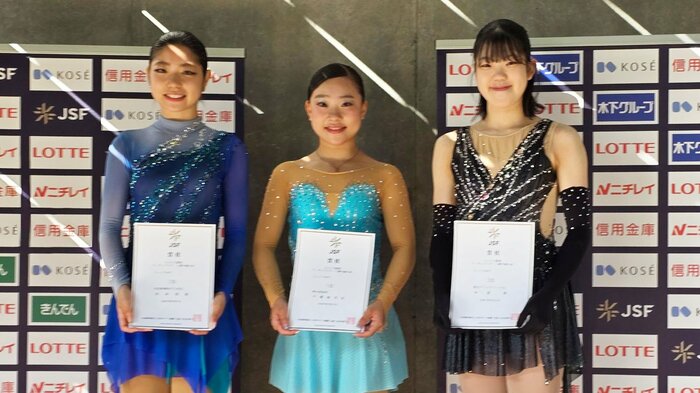 ジュニア女子表彰台(関東選手権)