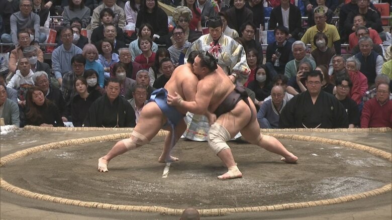 朝乃山が6勝目 「前に出る相撲」で落ち着いて寄り切り、翔猿を下す【大相撲初場所 9日目結果】｜FNNプライムオンライン