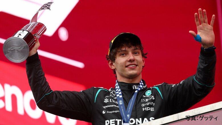 初優勝からの4連勝は史上初！F1カナダも神童アントネッリ選手（19）が優勝　予選1位のラッセル選手はマシントラブル｜FNNプライムオンライン