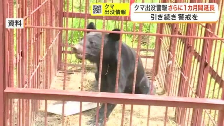クマ出没「慣れ」による油断に注意　宮城県が「クマ出没警報」さらに１カ月延長　６月目撃数が過去平均超え｜FNNプライムオンライン