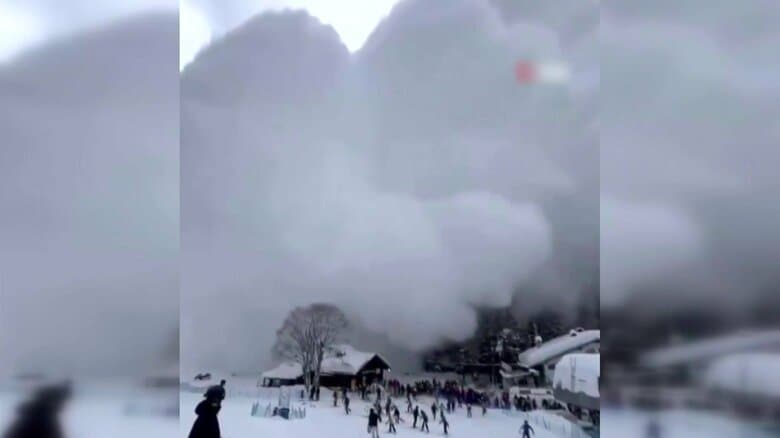 スキー客を襲う雪煙…世界各地で相次ぐ“雪崩”イタリアでは3人死亡、アメリカで8人死亡1人不明　日本でも3連休は雪崩や落雪に要注意｜FNNプライムオンライン