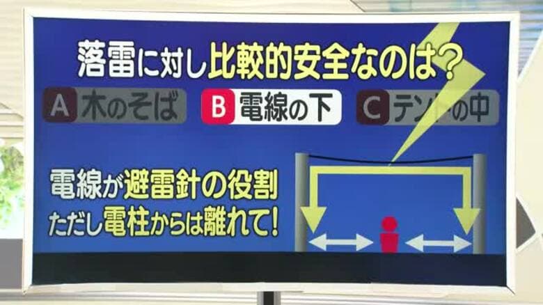 【天気／山形】落雷時に比較的安全なのは電線の下＆14日詳しい天気　中村友祐気象予報士の天気予報(2)｜FNNプライムオンライン