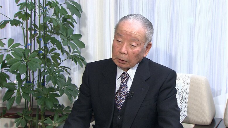 「改元」についてインタビューした時の石原信雄さん（2011年）