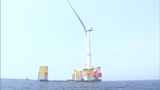 楢葉沖の洋上風力発電　採算が見込めないことなどを理由に頓挫