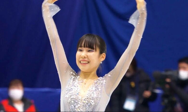 2022年の全日本選手権で笑顔を見せる三原