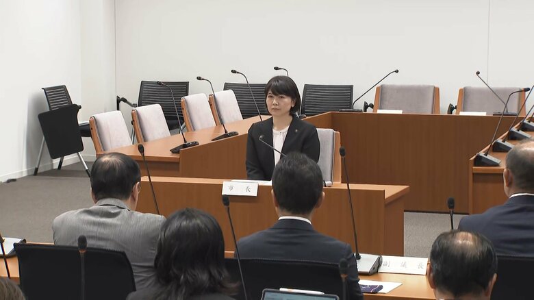 市議会での小川晶・前橋市長（10月2日午前）