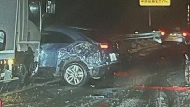 12月8日・関越道（撮影：りきまるofficialさん）