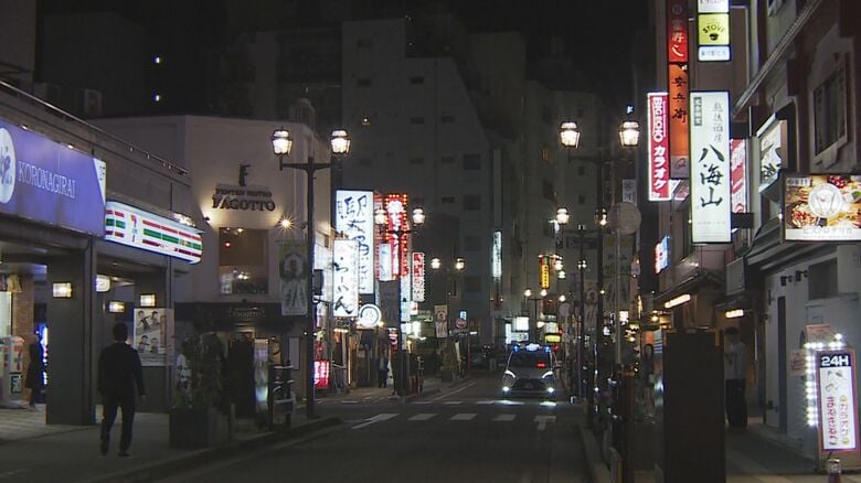 新潟駅前の繁華街