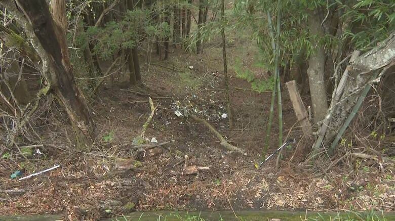 遺体が見つかった現場