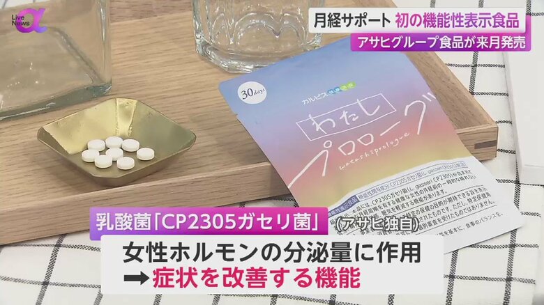 女性ホルモンの分泌量に作用する独自の乳酸菌を配合したサプリメント