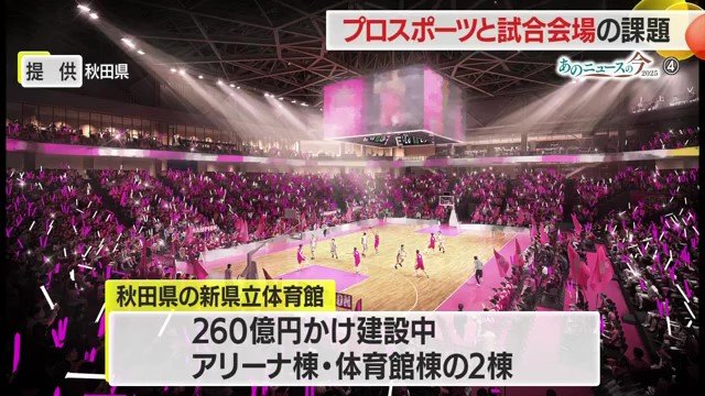 整備が進む秋田県立体育館のイメージ図