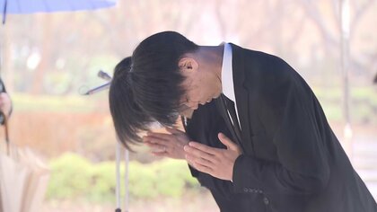 那須雪崩事故から6年…慰霊碑前に犠牲者8人の名前刻む