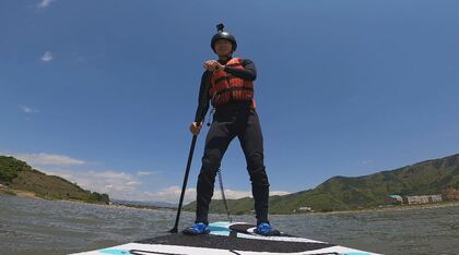 いつもと違う景色が見える…大自然満喫の「リバーサップ」体験　観光活性化に期待【長野発】