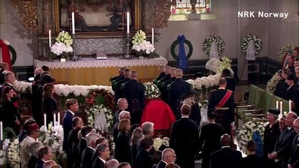 ノルウェー前国王の葬儀　秋篠宮ご夫妻ら参列