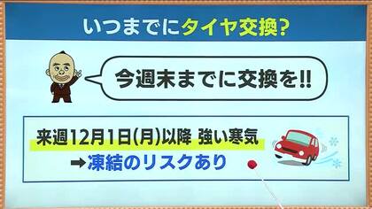 備えあれば…冬タイヤへの交換はお早めに　福島県でも間もなく積雪・路面凍結の季節に